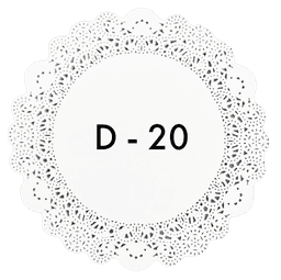 Ажурные салфетки D-20 см (250 шт.упак) Aviora