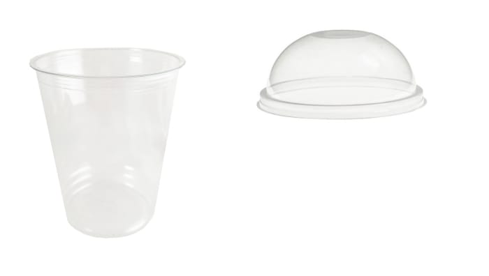 Стакан шейкер 300 мл + крышка купольная без отверст. КОМПЛЕКТ VG