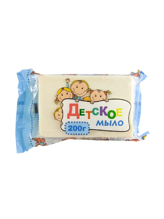Мыло кусковое 200 г туалетное твердое в худ. обертке "Детское" п/п ЭФКО Мыло кусковое 200 г туалетное твердое в худ. обертке "Детское" п/п ЭФКО