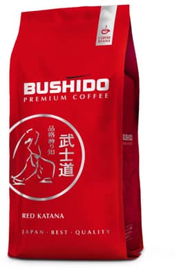 Кофе в зернах 1000 гр "Bushido" Original, красная уп. Кофе в зернах 1000 гр "Bushido" Original, красная уп.