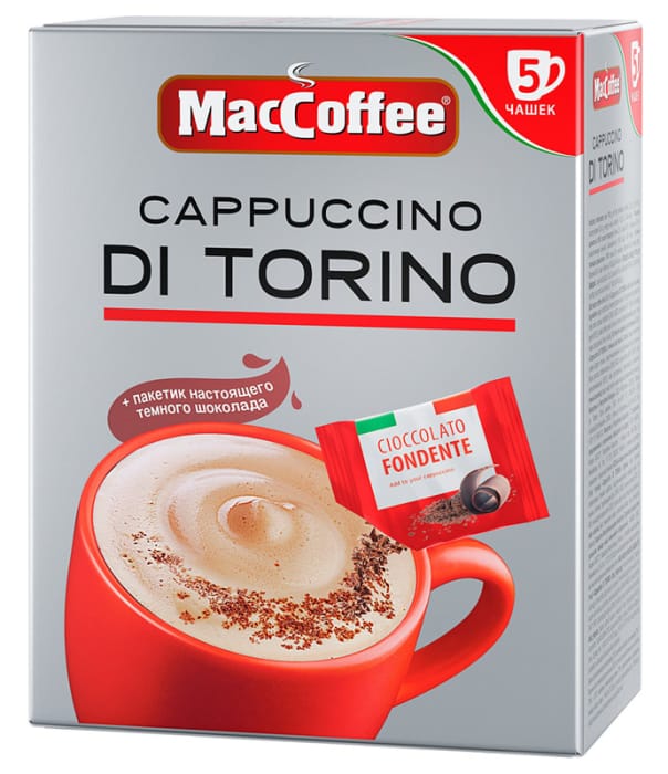 Кофе Капучино 25,5 гр "MacCoffee" Di Torino (5 шт.упак) Кофе Капучино 25,5 гр "MacCoffee" Di Torino (5 шт.упак)